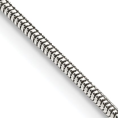 20 Inch Sterling Silver 1.5mm Round Snake Chain