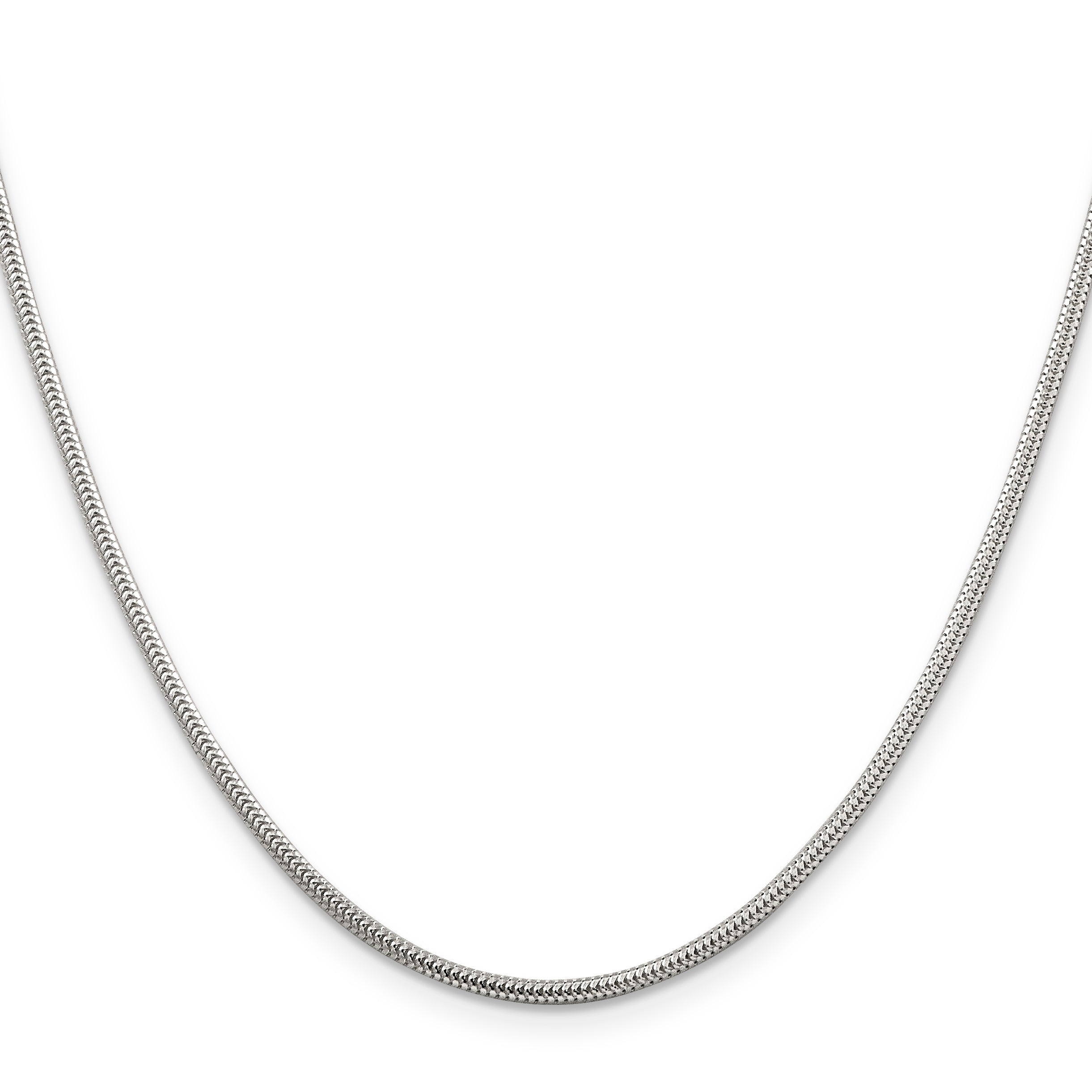 16 Inch Sterling Silver 1.6mm Round Snake Chain
