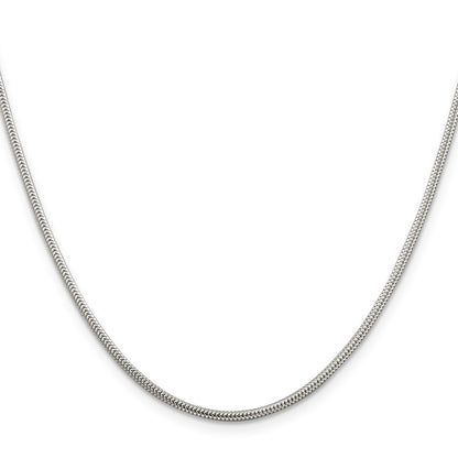 26 Inch Sterling Silver 1.6mm Round Snake Chain Necklace