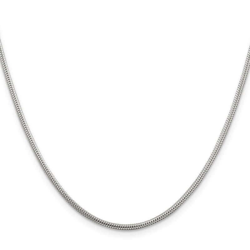 28 Inch Sterling Silver 1.6mm Round Snake Chain Necklace