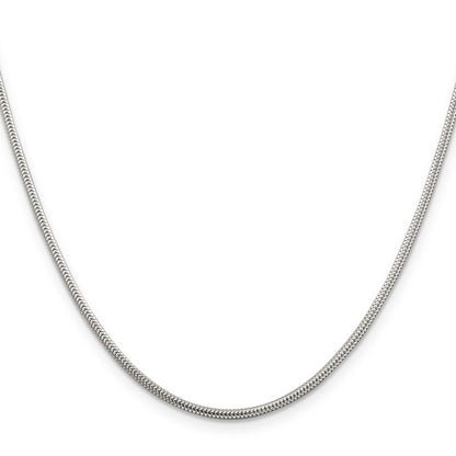 24 Inch Sterling Silver 1.6mm Round Snake Chain
