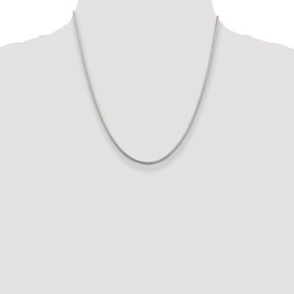 20 Inch Sterling Silver 1.6mm Round Snake Chain