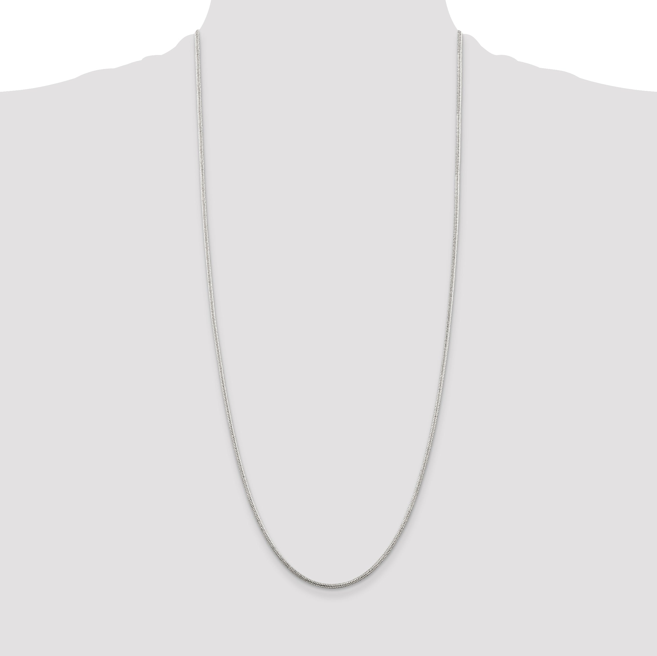 30 Inch Sterling Silver 1.6mm Round Snake Chain