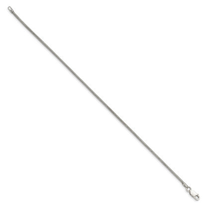 8 Inch Sterling Silver 1.6mm Round Snake Chain