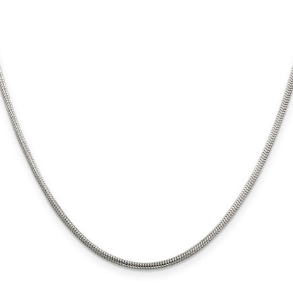 30 Inch Sterling Silver 2mm Round Snake Chain