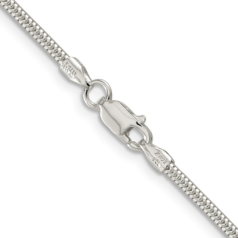24 Inch Sterling Silver 2mm Round Snake Chain Necklace