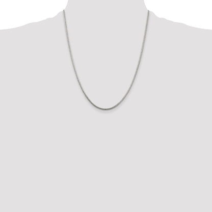 22 Inch Sterling Silver 2mm Round Snake Chain