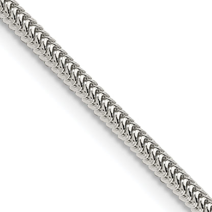 30 Inch Sterling Silver 2.5mm Round Snake Chain