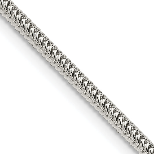 30 Inch Sterling Silver 2.5mm Round Snake Chain