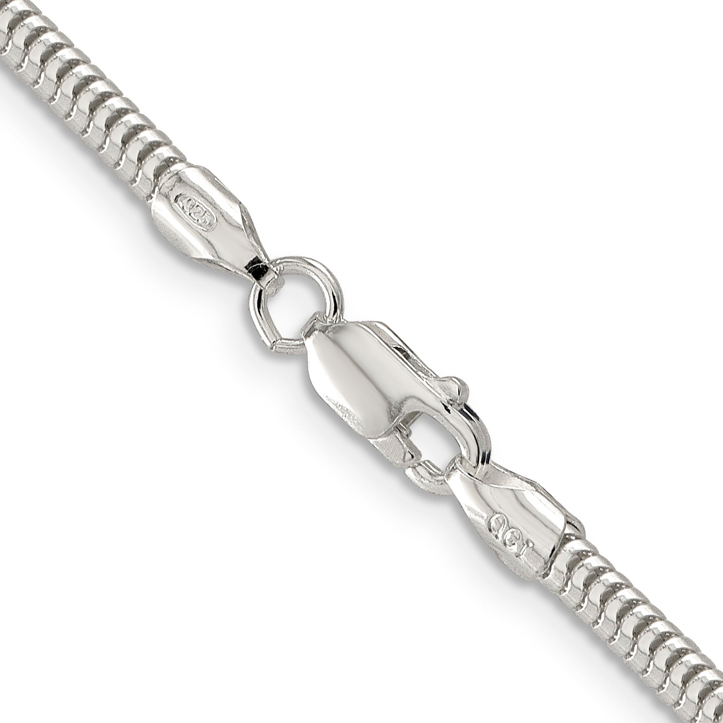 22 Inch Sterling Silver 3mm Round Snake Chain
