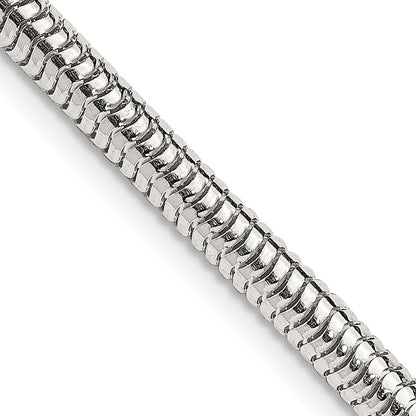 24 Inch Sterling Silver 4mm Round Snake Chain Necklace