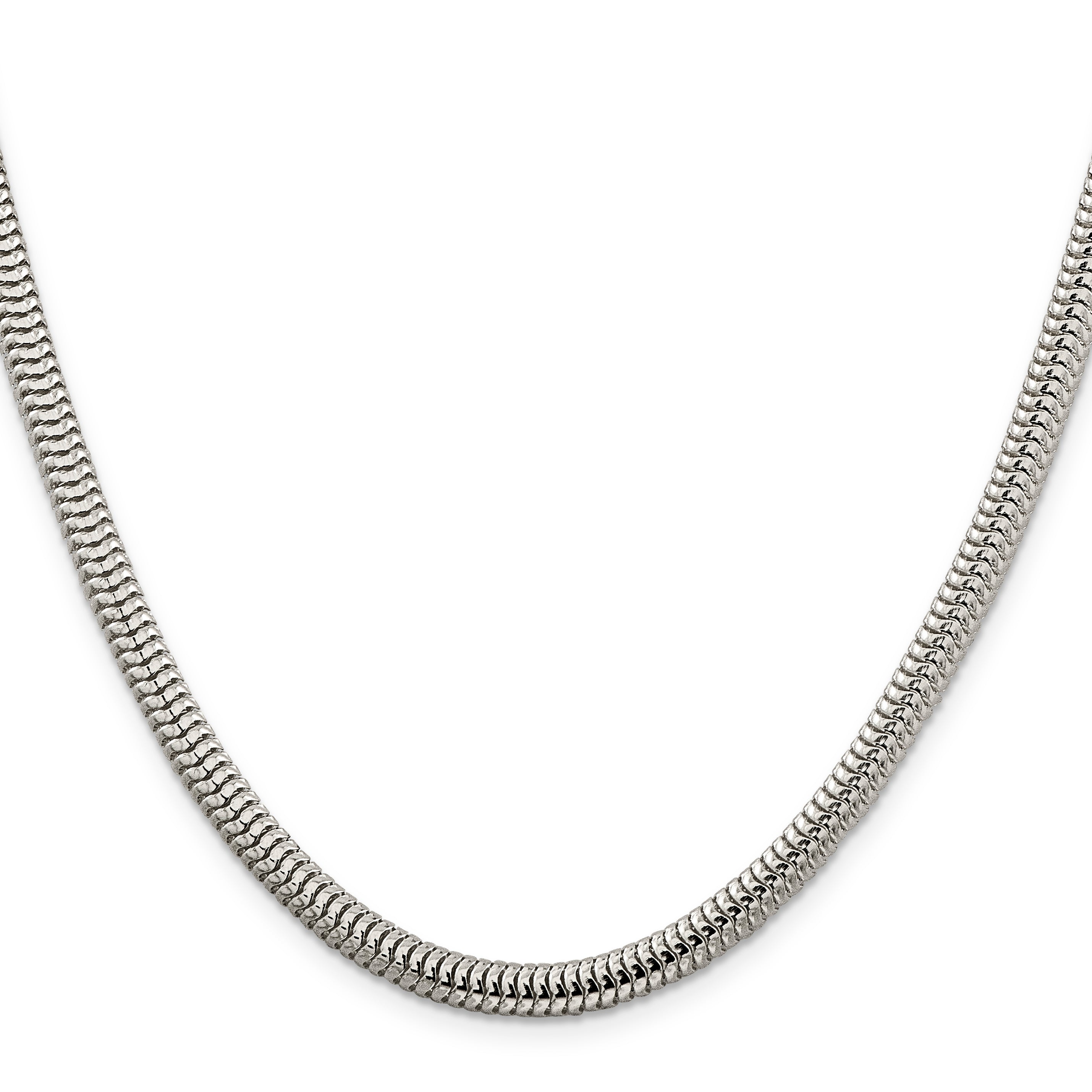 20 Inch Sterling Silver 5mm Round Snake Chain