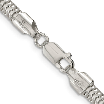 24 Inch Sterling Silver 5mm Round Snake Chain