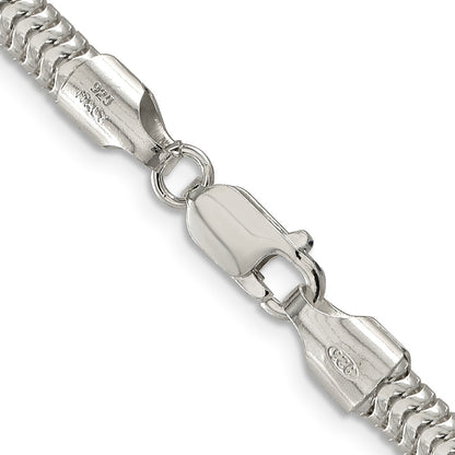 20 Inch Sterling Silver 5mm Round Snake Chain Necklace