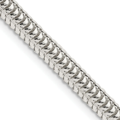 24 Inch Sterling Silver 5mm Round Snake Chain