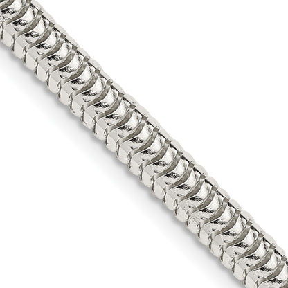 24 Inch Sterling Silver 5mm Round Snake Chain Necklace