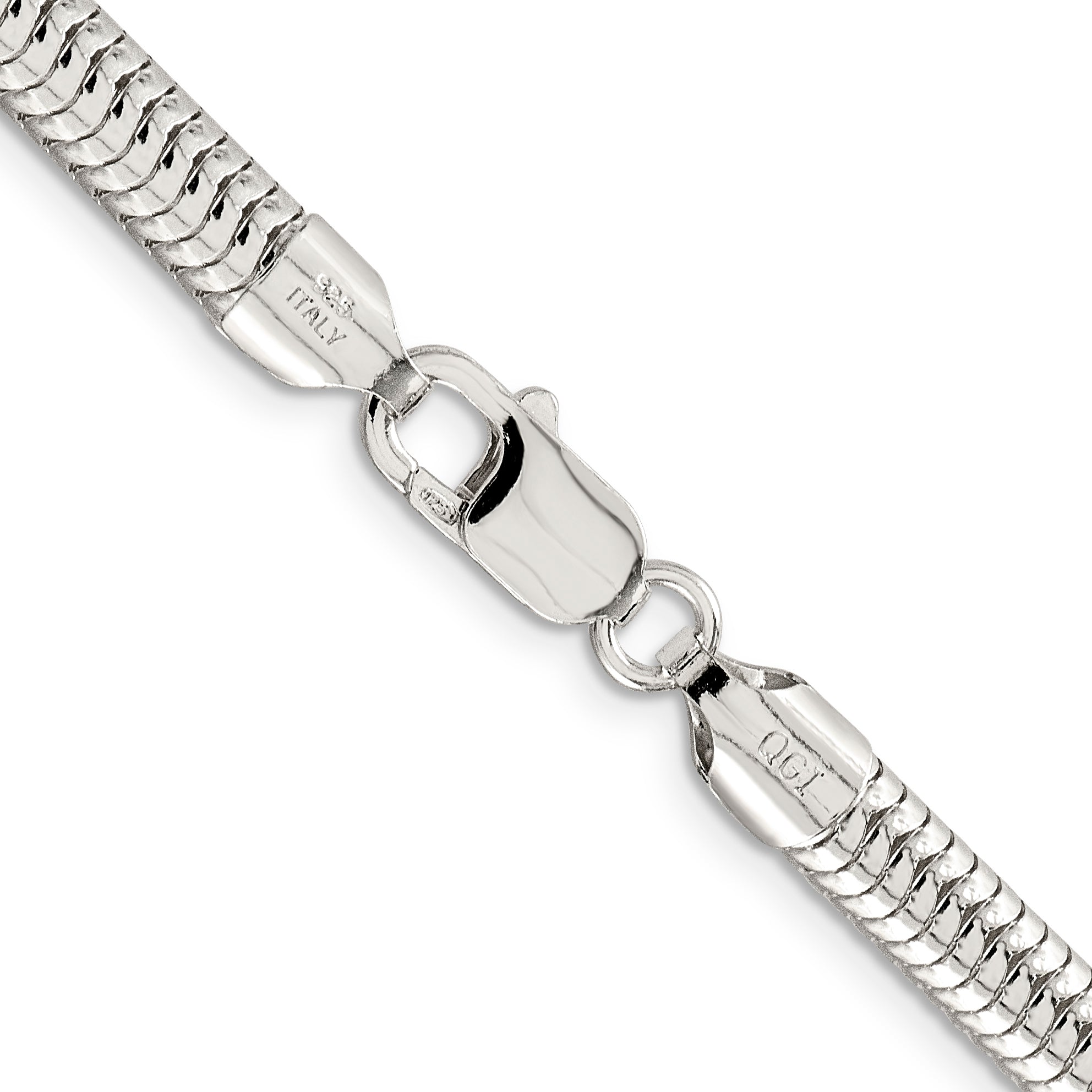 26 Inch Sterling Silver 6mm Round Snake Chain