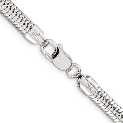 18 Inch Sterling Silver 6mm Round Snake Chain Necklace