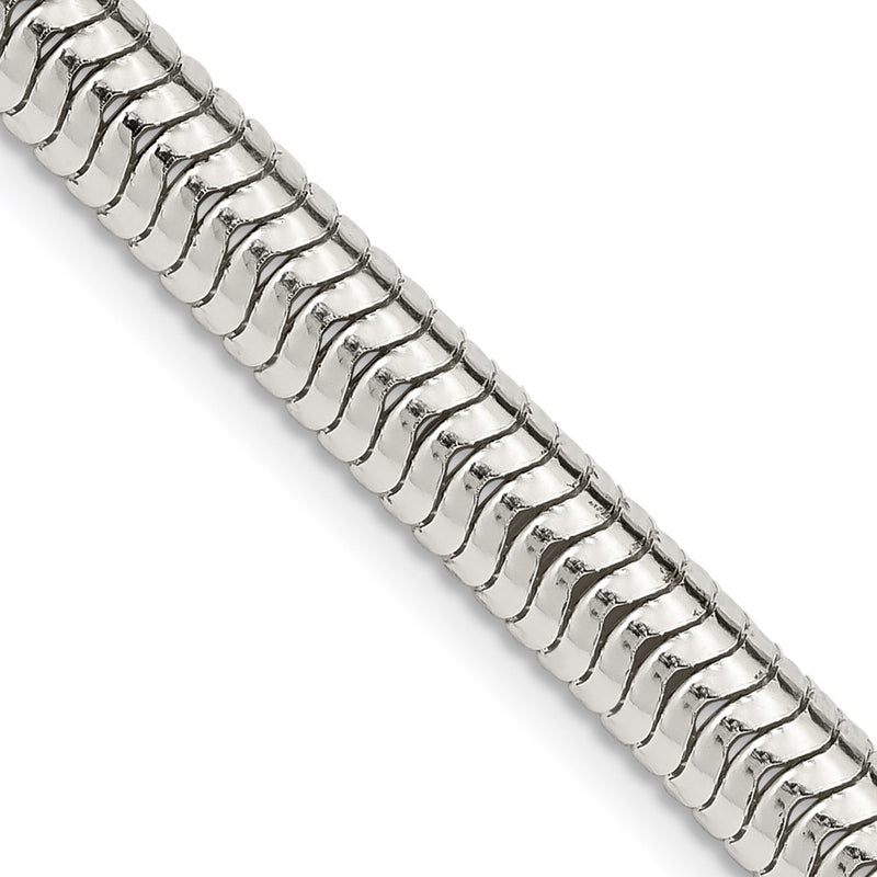 24 Inch Sterling Silver 6mm Round Snake Chain Necklace
