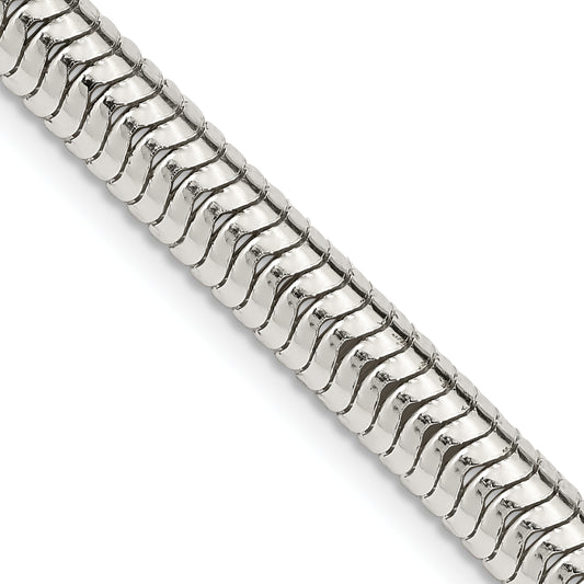24 Inch Sterling Silver 6mm Round Snake Chain