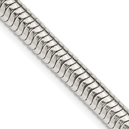 18 Inch Sterling Silver 6mm Round Snake Chain Necklace