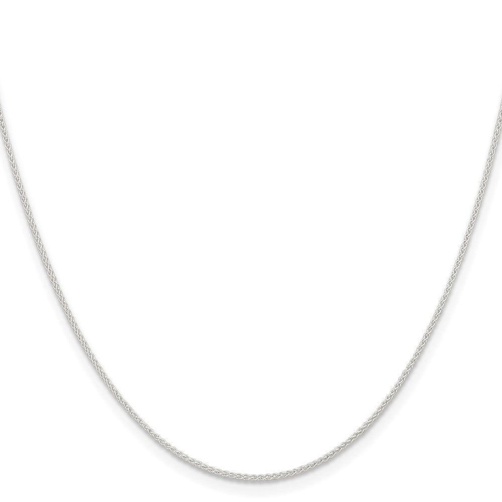 26 Inch Sterling Silver 1mm Round Spiga Chain Necklace