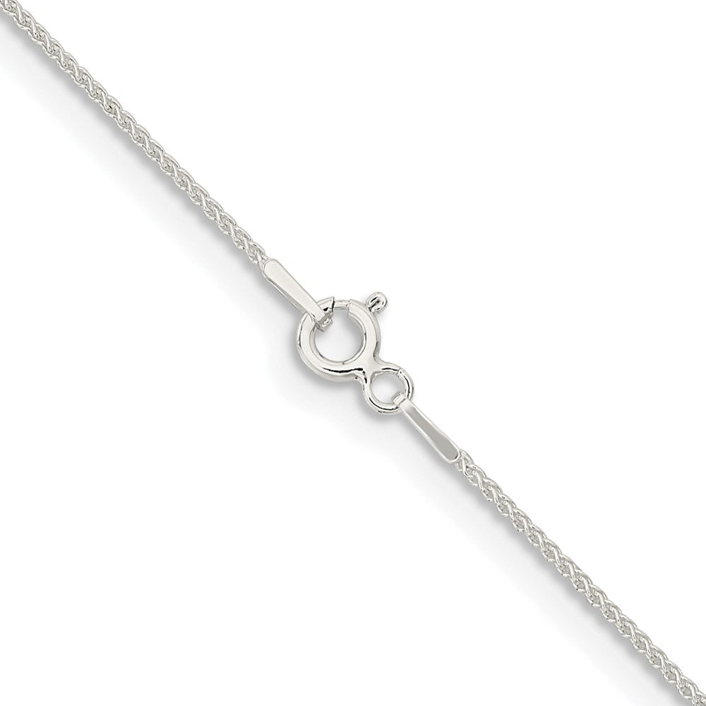 24 Inch Sterling Silver 1mm Round Spiga Chain Necklace