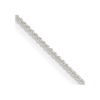 26 Inch Sterling Silver 1mm Round Spiga Chain Necklace