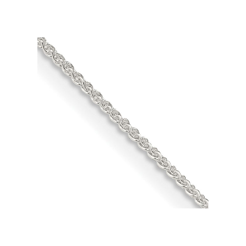 26 Inch Sterling Silver 1mm Round Spiga Chain Necklace
