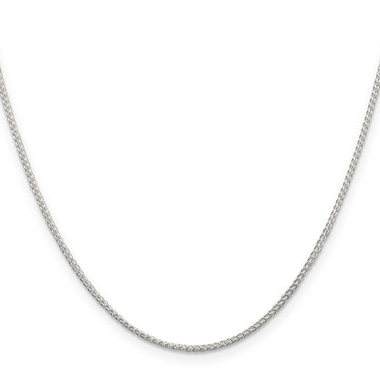 14 Inch Sterling Silver 1.25mm Round Spiga Chain