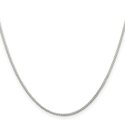 16 Inch Sterling Silver 1.25mm Round Spiga Chain Necklace