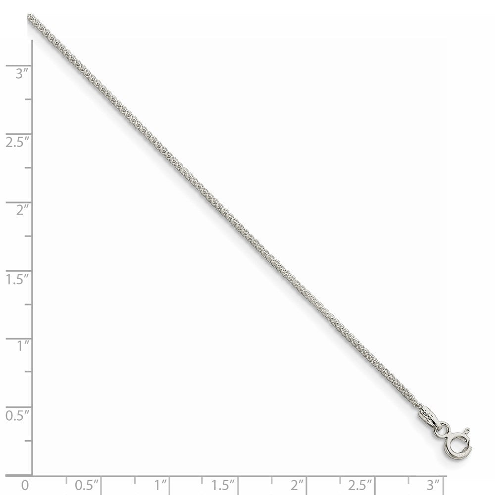 42 Inch Sterling Silver 1.25mm Round Spiga Chain Necklace