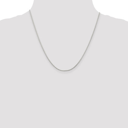 20 Inch Sterling Silver 1.25mm Round Spiga Chain Necklace