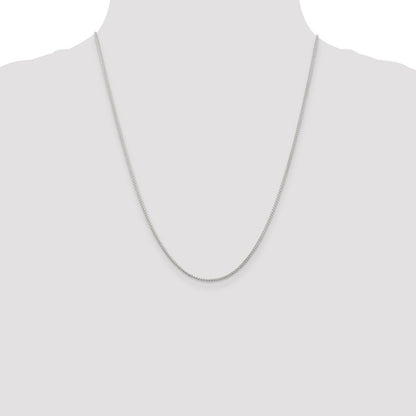 22 Inch Sterling Silver 1.25mm Round Spiga Chain W/4In Ext.