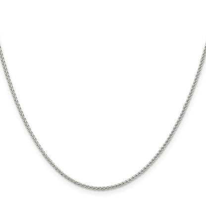 24 Inch Sterling Silver 1.5mm Round Spiga Chain Necklace