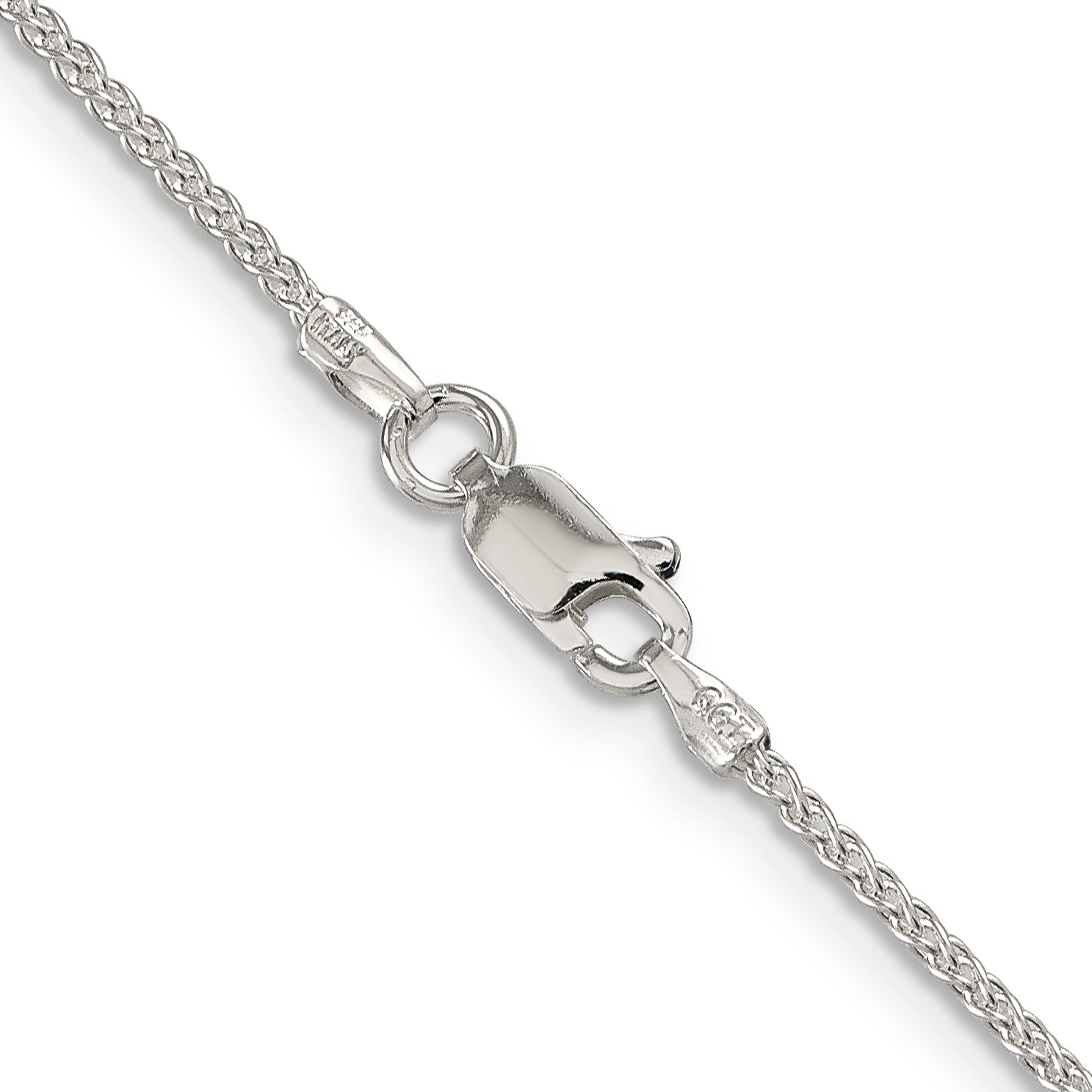 14 Inch Sterling Silver 1.5mm Round Spiga Chain