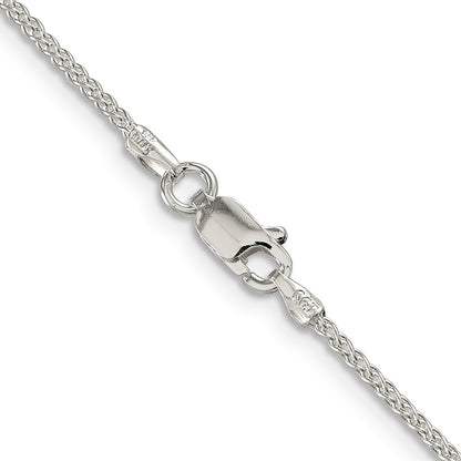 24 Inch Sterling Silver 1.5mm Round Spiga Chain Necklace