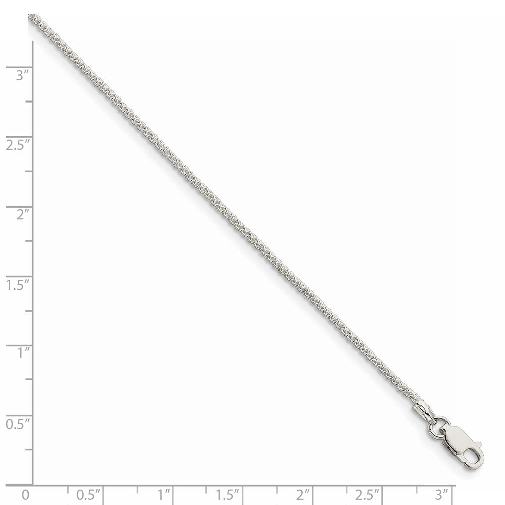 42 Inch Sterling Silver 1.5mm Round Spiga Chain Necklace