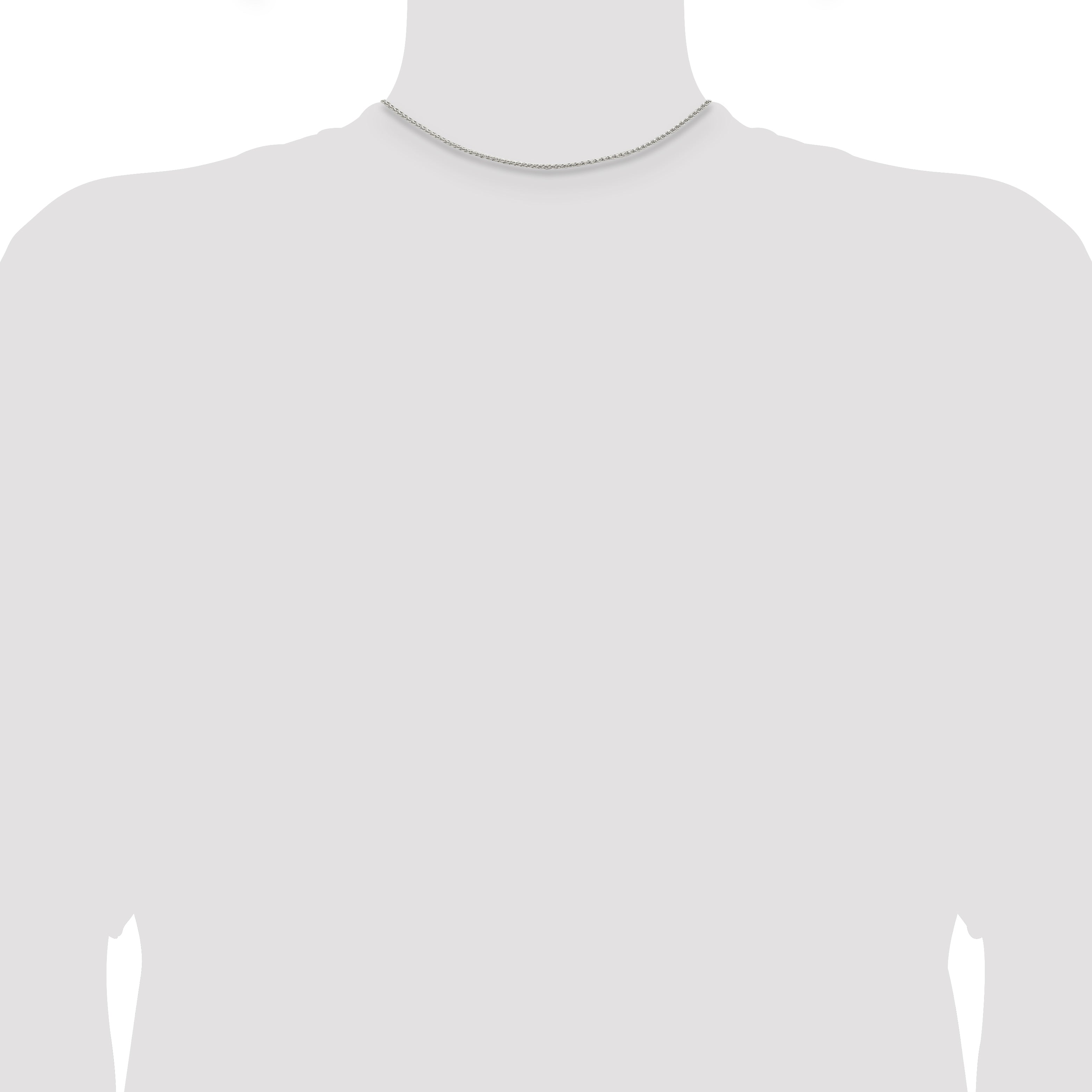 14 Inch Sterling Silver 1.5mm Round Spiga Chain