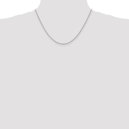 18 Inch Sterling Silver 1.5mm Wtih 2 Ext. Round Spiga Chain Necklace
