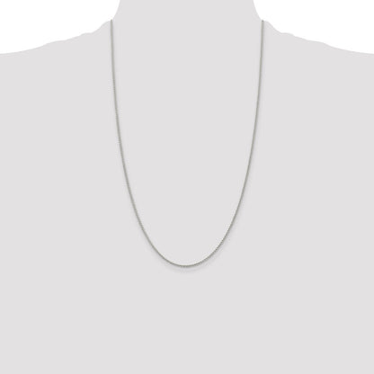26 Inch Sterling Silver 1.5mm Round Spiga Chain Necklace