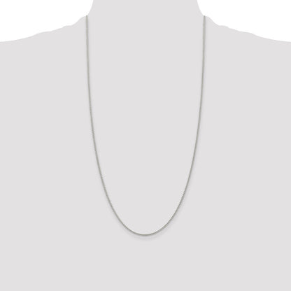 28 Inch Sterling Silver 1.5mm Round Spiga Chain Necklace