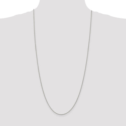 30 Inch Sterling Silver 1.5mm Round Spiga Chain Necklace