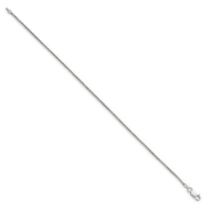 8 Inch Sterling Silver 1.5mm Round Spiga Chain Bracelet