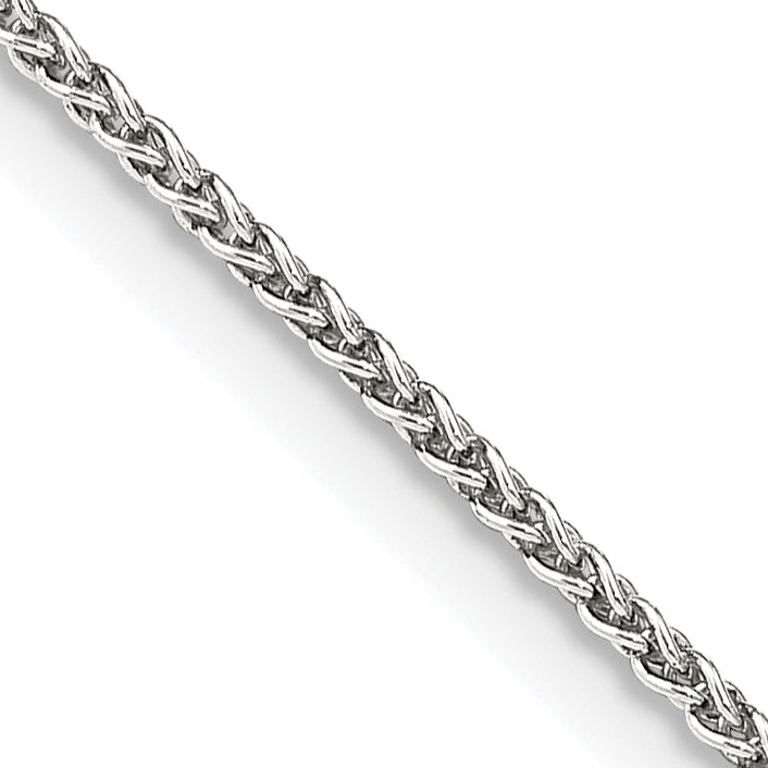 14 Inch Sterling Silver 1.5mm Round Spiga Chain