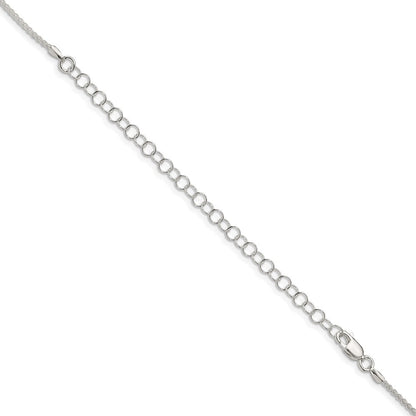 22 Inch Sterling Silver 1.5mm Round Spiga Chain W/4In Ext.