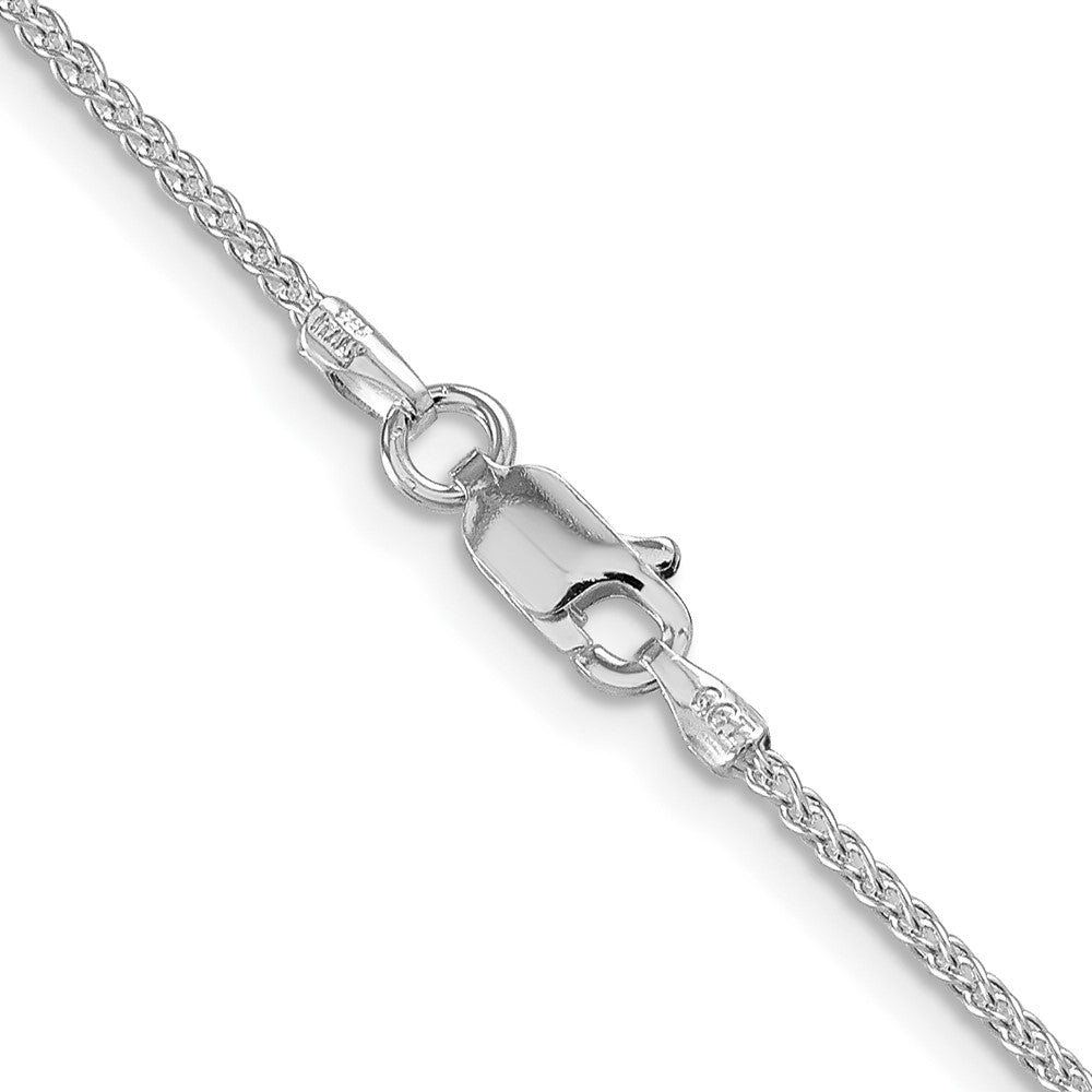 26 Inch Sterling Silver Rhodium-Plated 1.5mm Round Spiga Chain Necklace