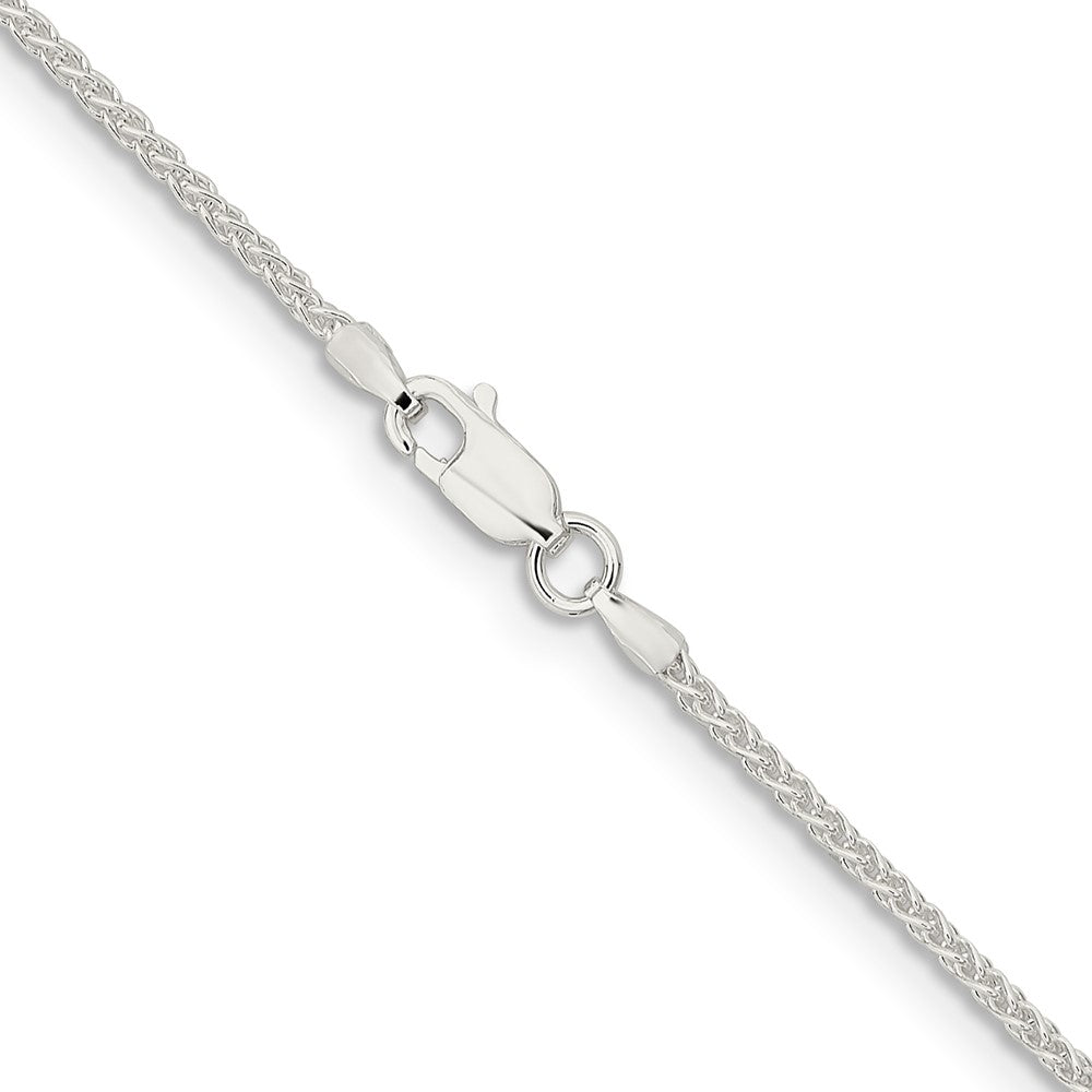 24 Inch Sterling Silver 1.6mm Round Spiga Chain Necklace