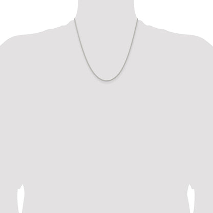 20 Inch Sterling Silver 1.6mm Round Spiga Chain Necklace