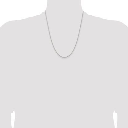 22 Inch Sterling Silver 1.6mm Round Spiga Chain W/4In Ext.